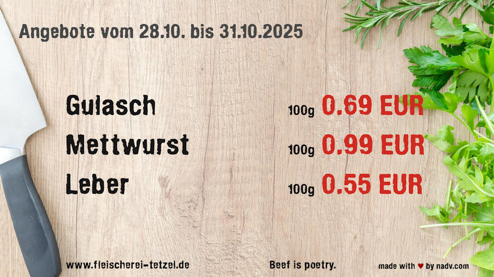 Fleischerei Tetzel Goldbeck Altmark Fleischer Schollene Bertkow Hindenburg Hohenberg Krusemark