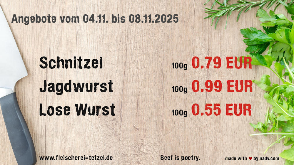 Fleischerei Tetzel Goldbeck Altmark Fleischer Schollene Bertkow Hindenburg Hohenberg Krusemark