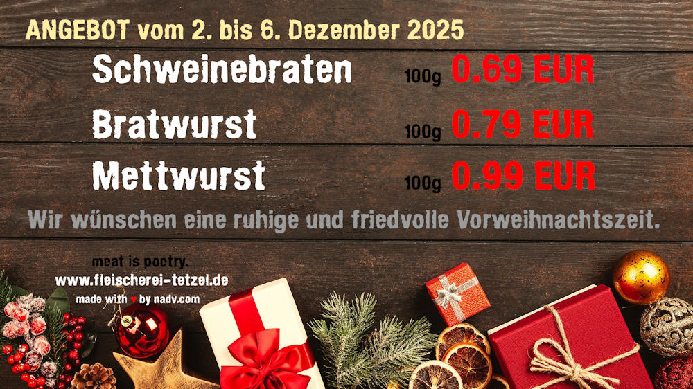 Fleischerei Tetzel Goldbeck Altmark Fleischer Schollene Bertkow Hindenburg Hohenberg Krusemark