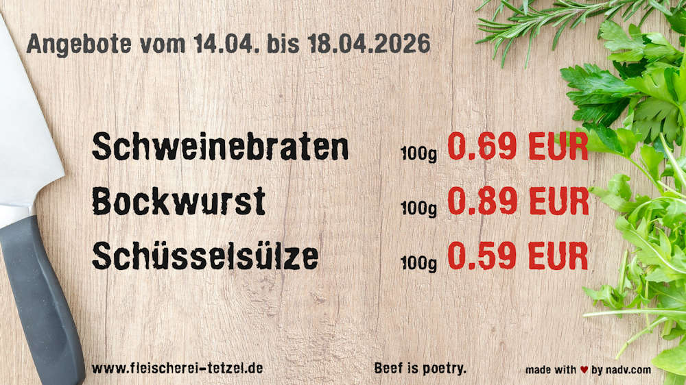 Fleischerei Tetzel Goldbeck Altmark Fleischer Schollene Bertkow Hindenburg Hohenberg Krusemark