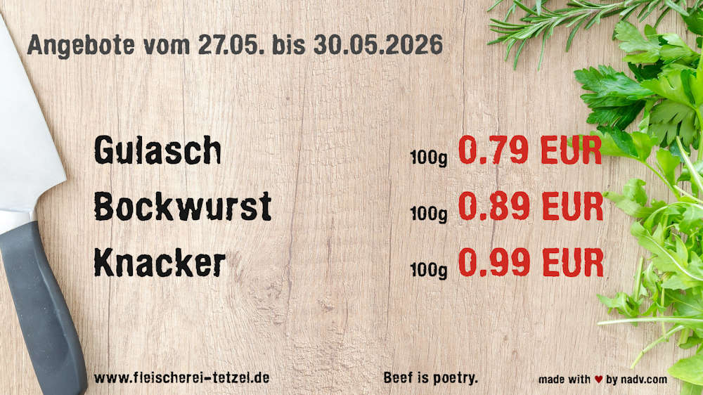 Fleischerei Tetzel Goldbeck Altmark Fleischer Schollene Bertkow Hindenburg Hohenberg Krusemark